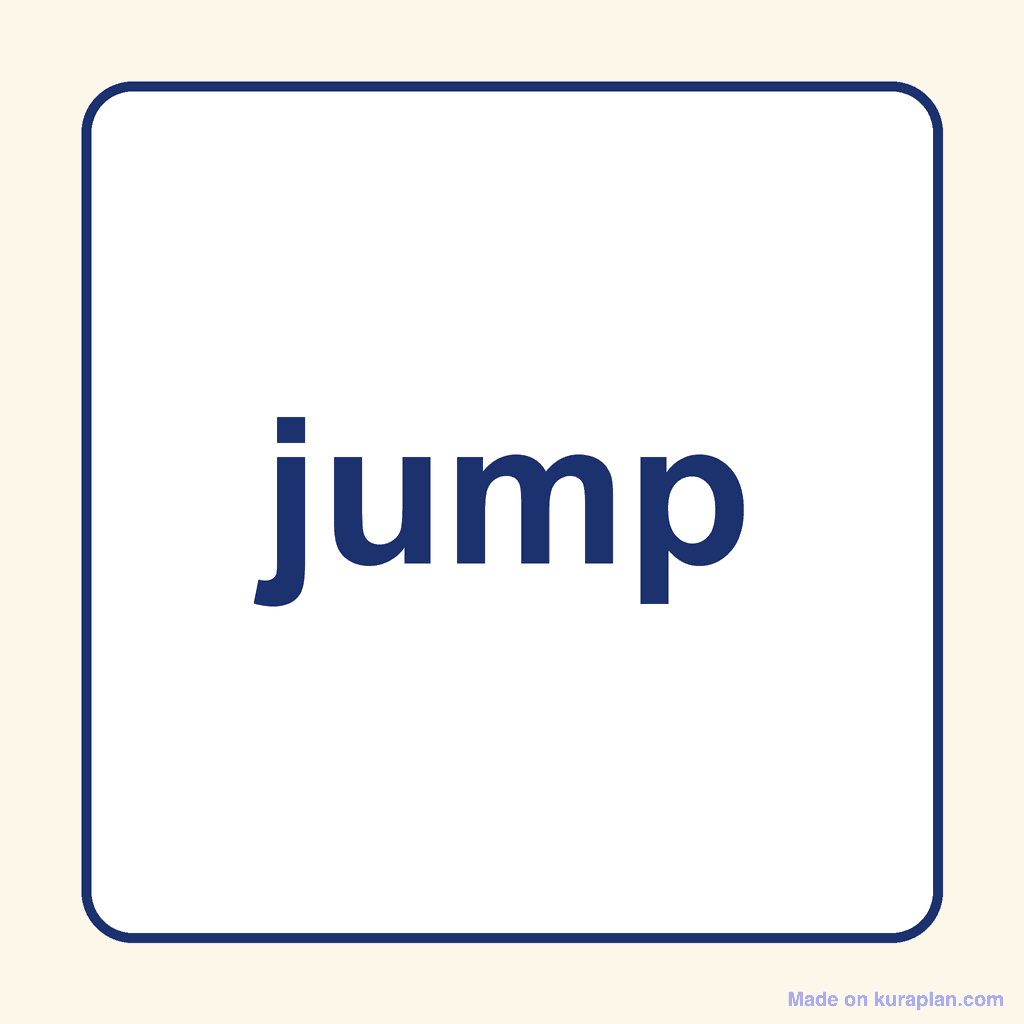 Sight Word — jump