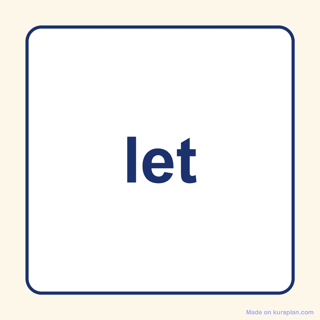 Sight Word — let