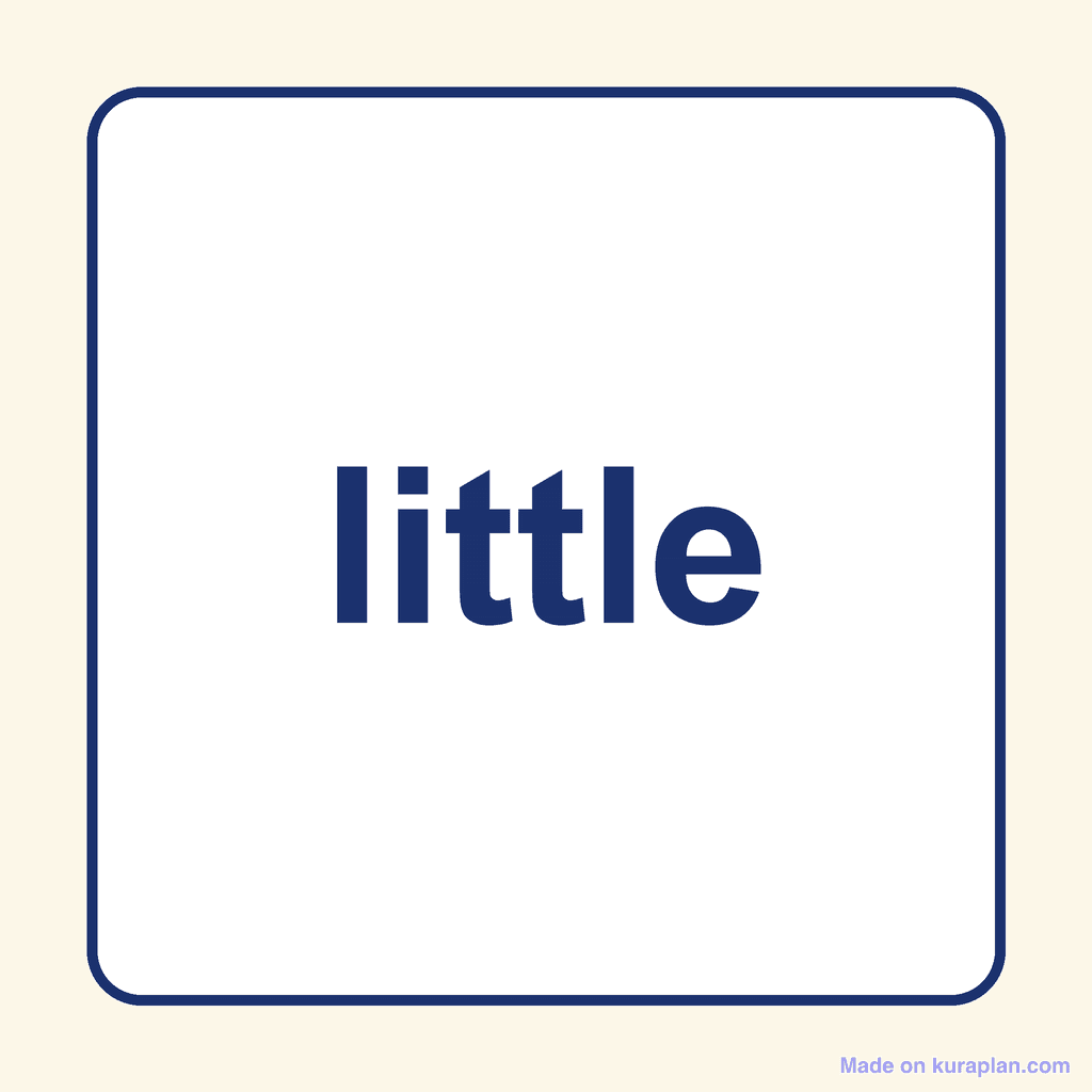 Sight Word — little