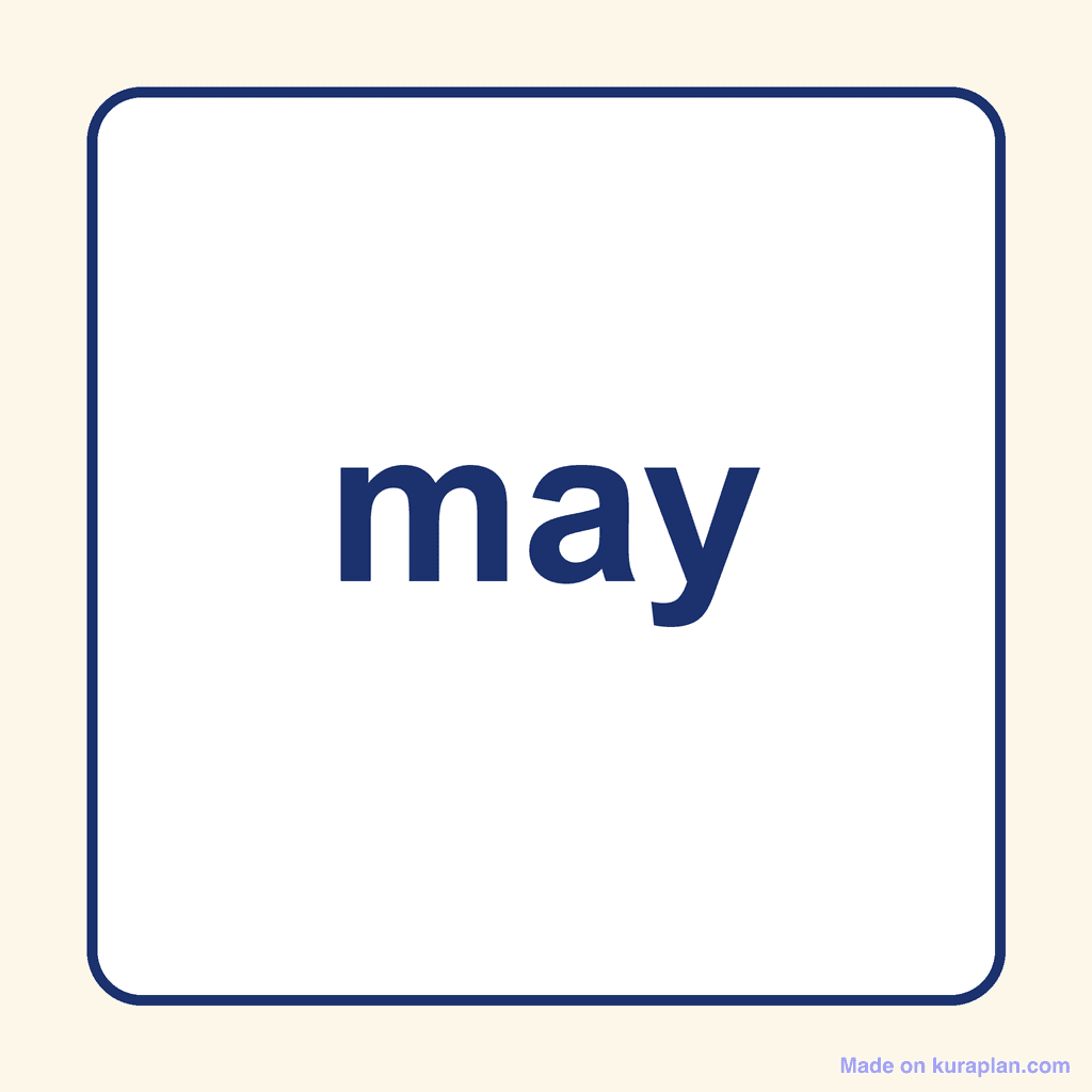 Sight Word — may
