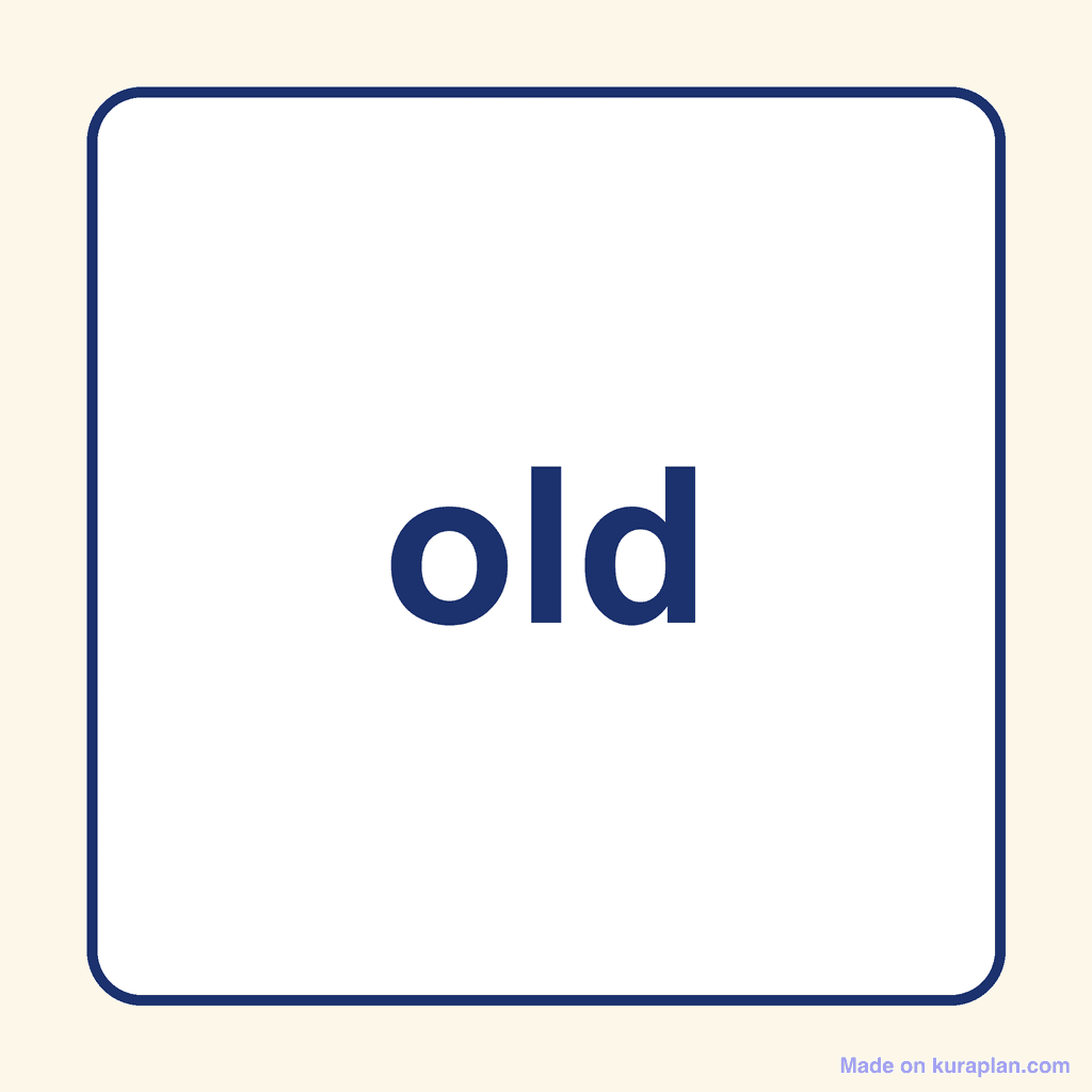 Sight Word — old