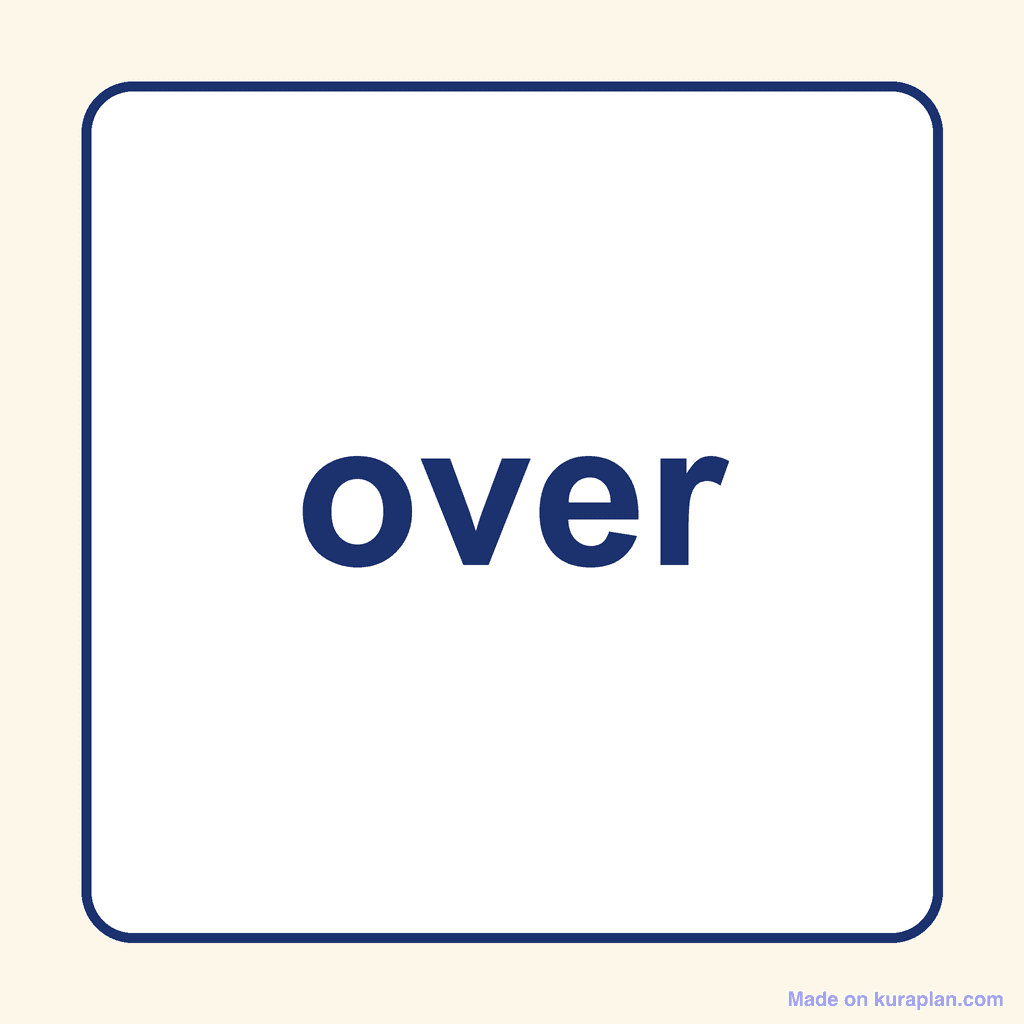 Sight Word — over