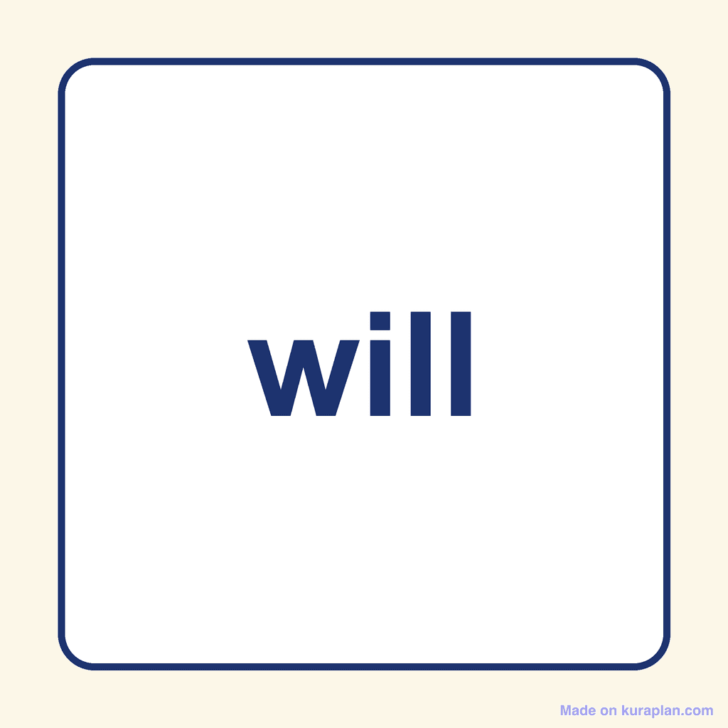 Sight Word — will