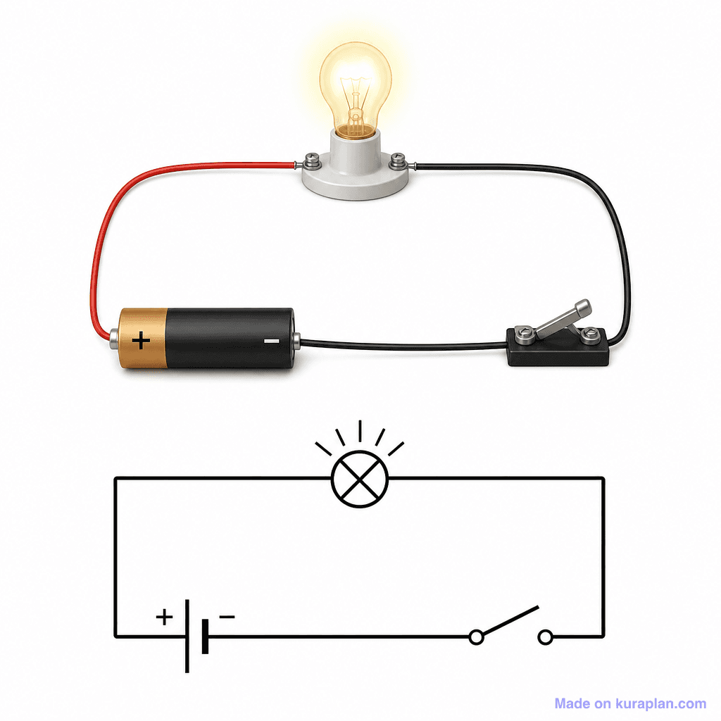 Forces, Light, Sound, Electricity illustration sample
