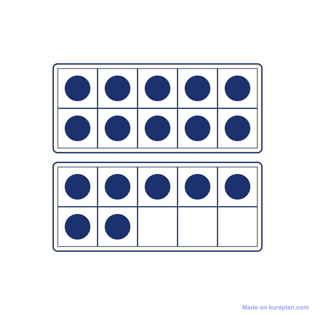 Ten Frame — 17 (Seventeen)