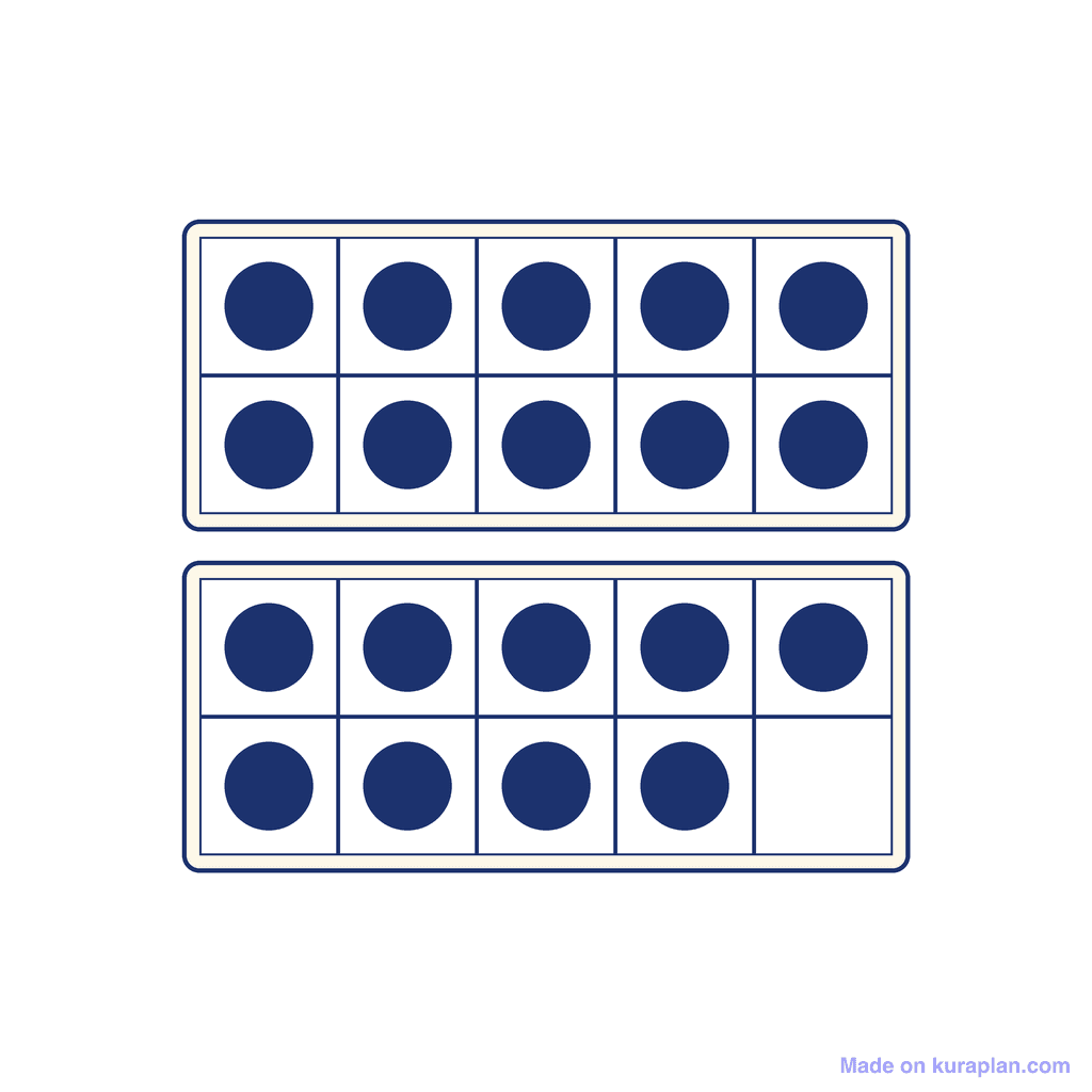 Ten Frame — 19 (Nineteen)