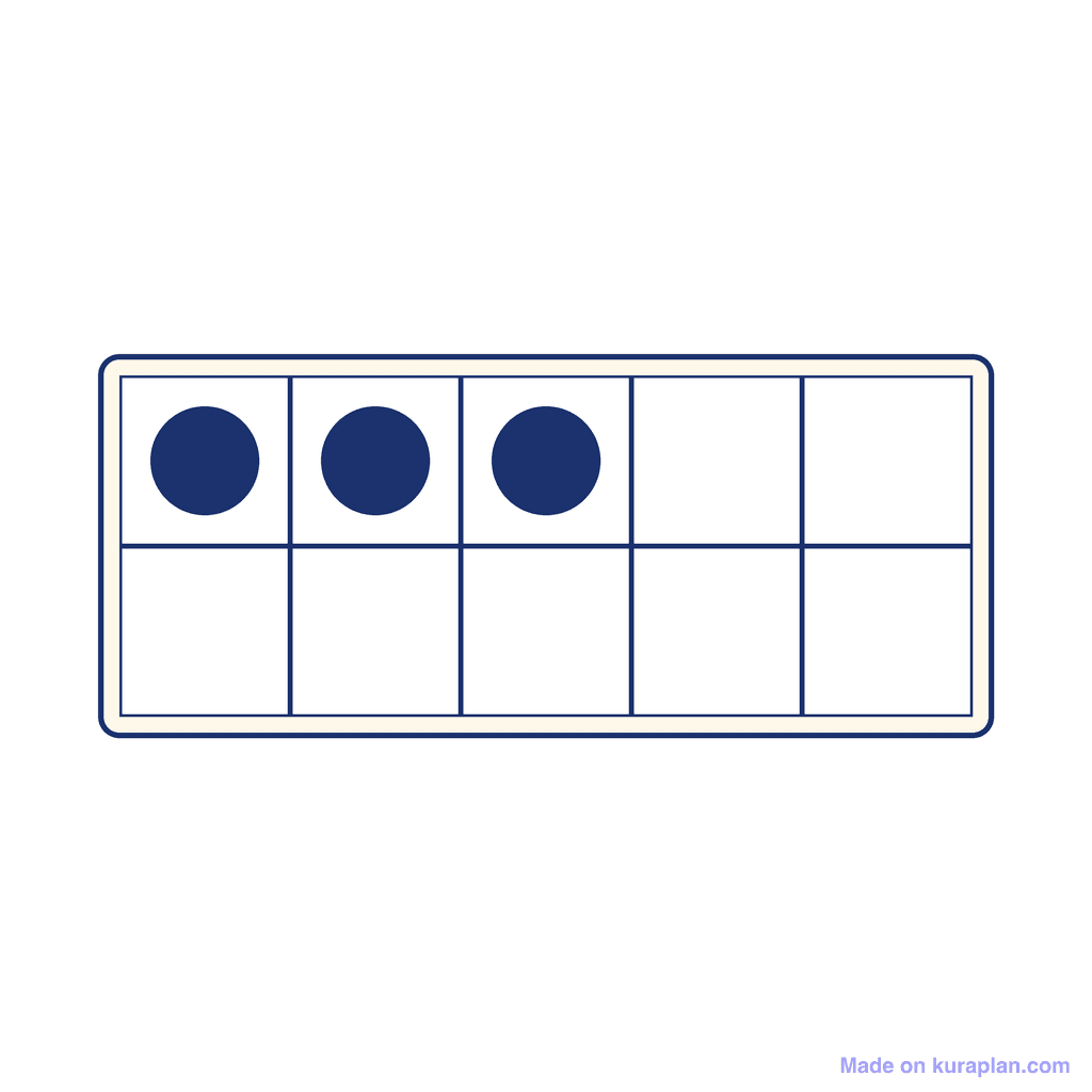 Ten Frame — 3 (Three)
