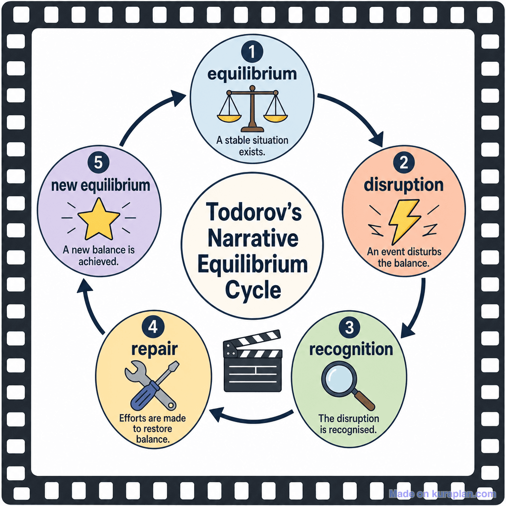 Todorov's Narrative Equilibrium Cycle (detailed)