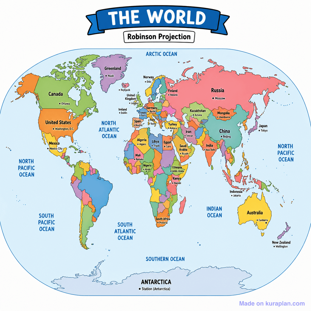 World Maps (Thematic) illustration sample