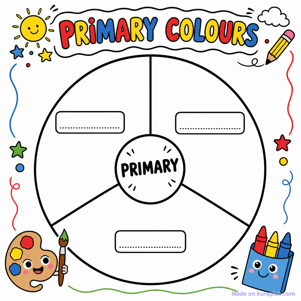 Primary Color Wheel (Blank)