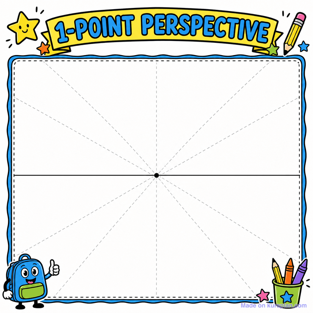 1-Point Perspective Grid