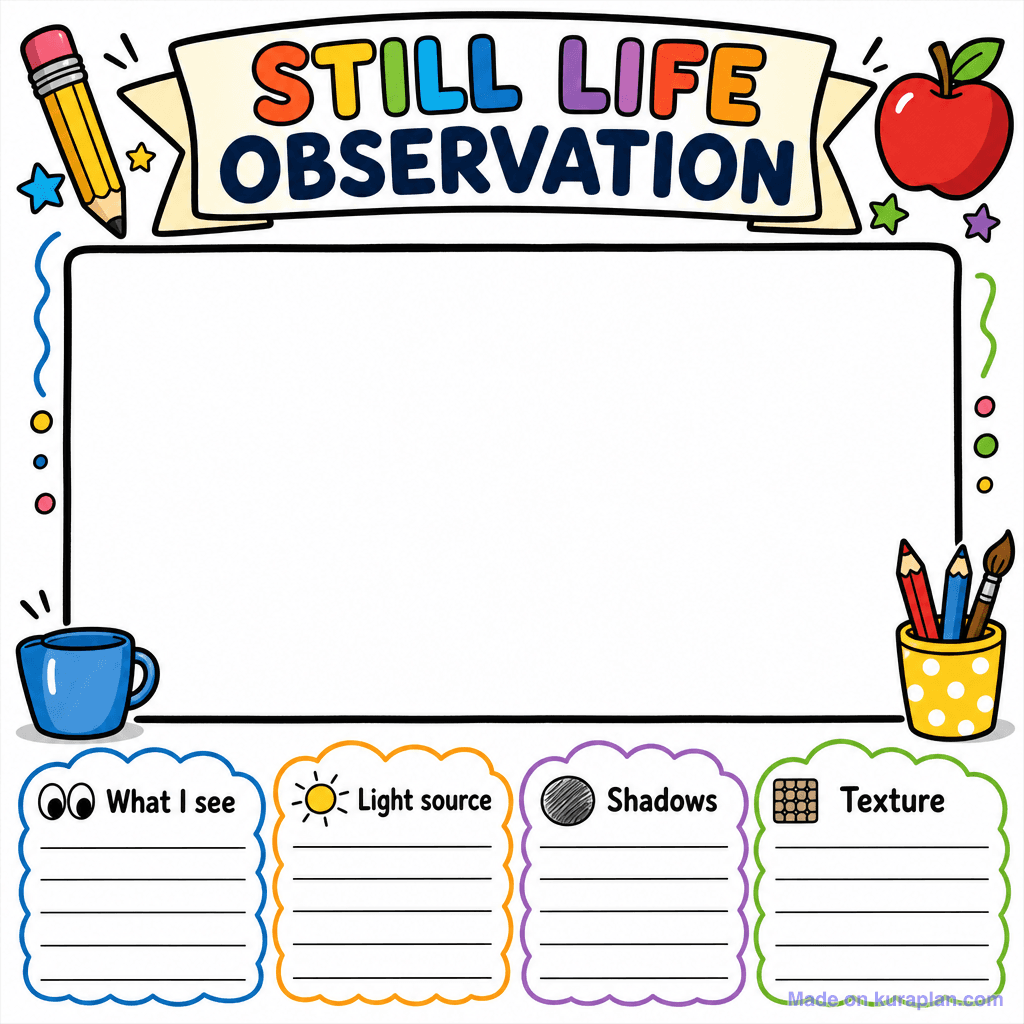 Still Life Observation Sheet