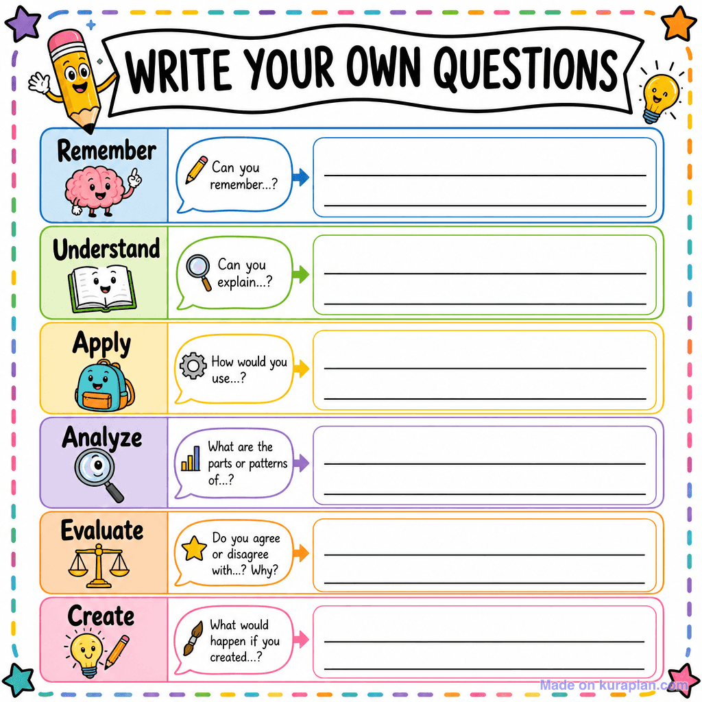 Question Stems (Bloom's)