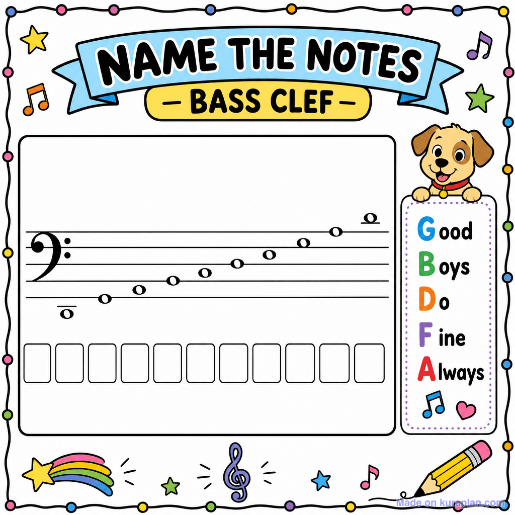 Bass Clef Note Naming