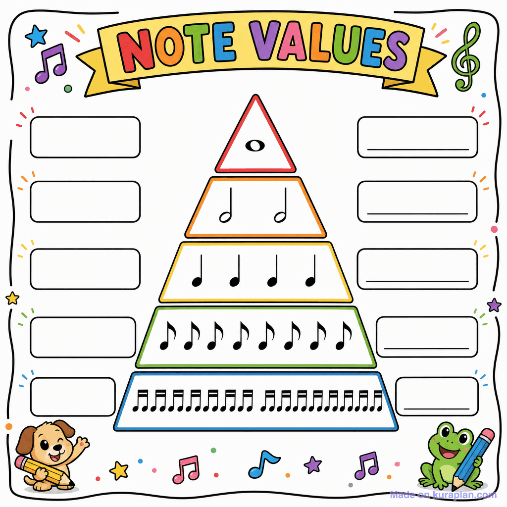 Note Value Chart Blank