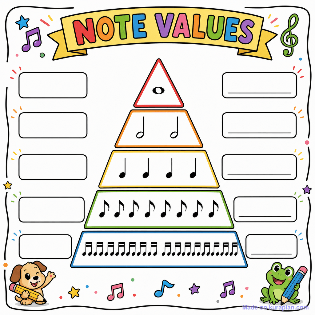 Note Value Chart Blank