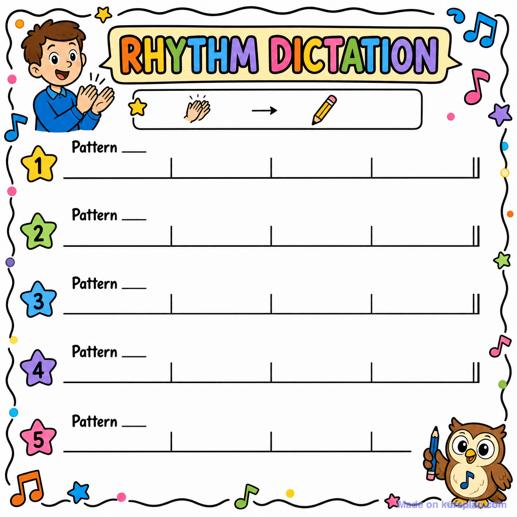 Rhythm Dictation Blank