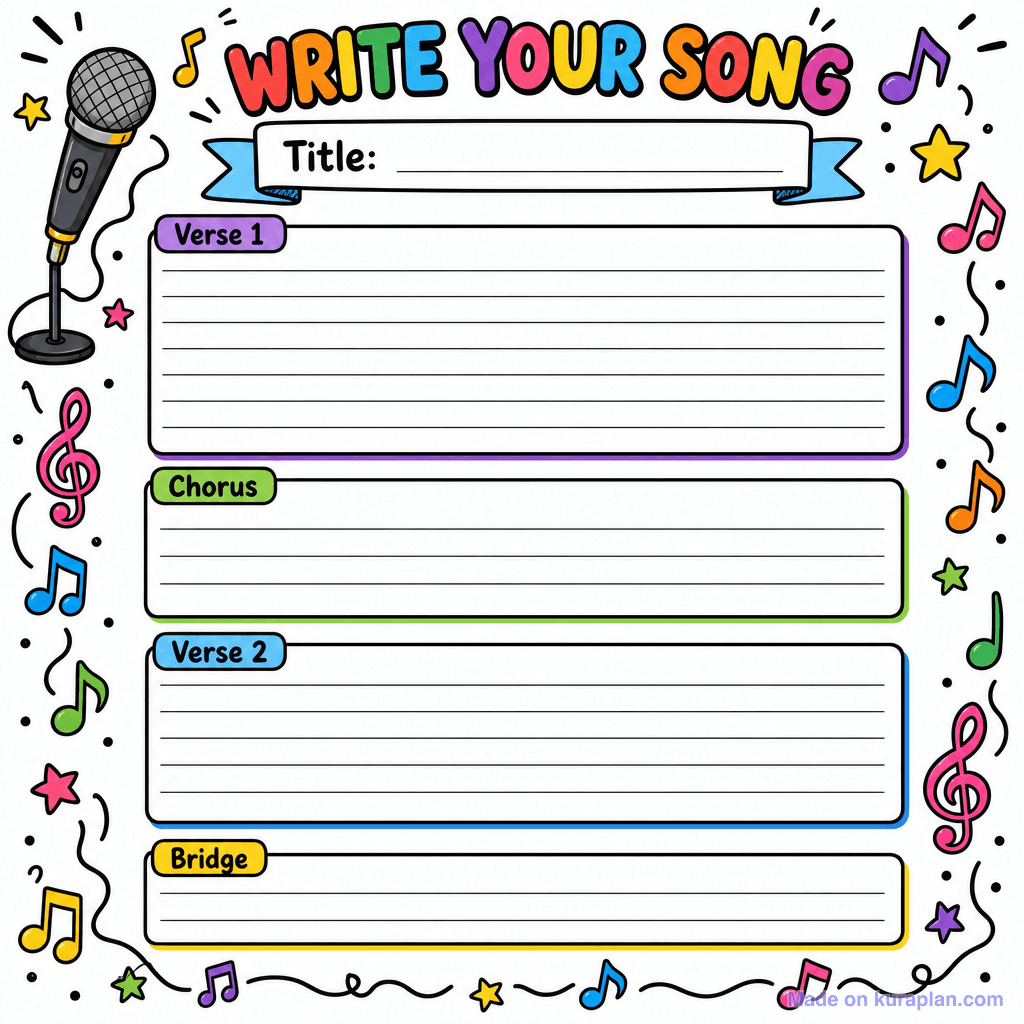 Song Lyrics Template