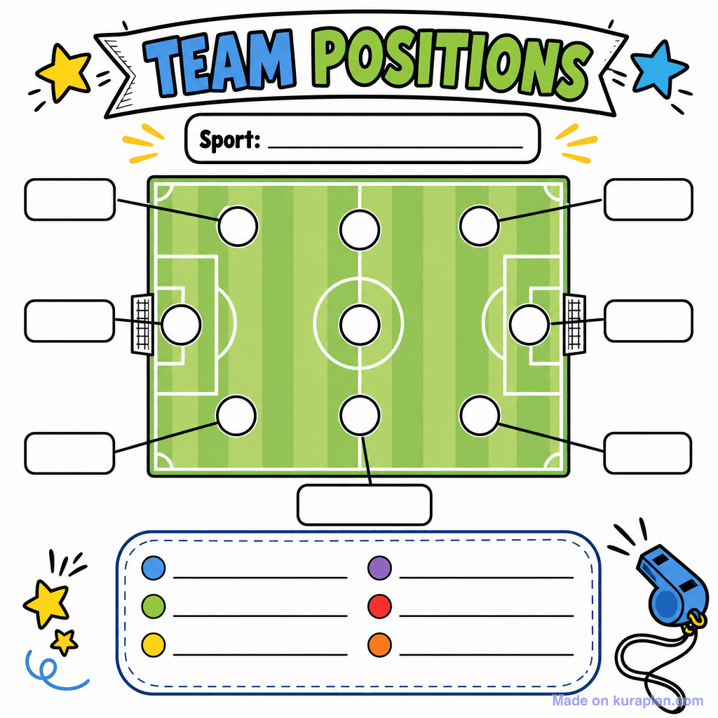 Team Position Diagram Blank