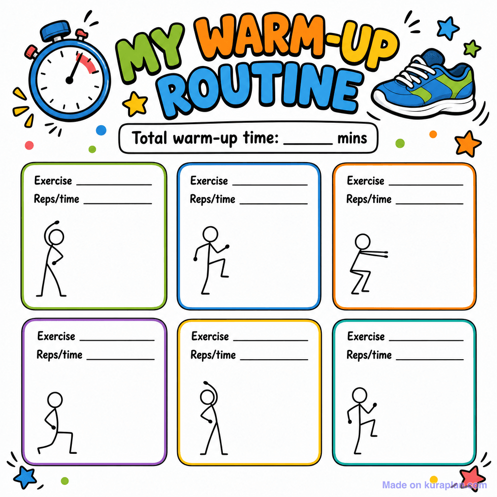 Warm-Up Routine Planner