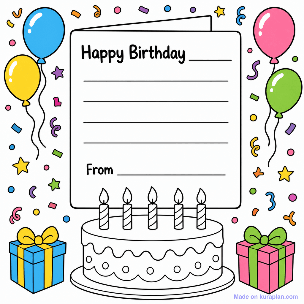 Birthday Card Template