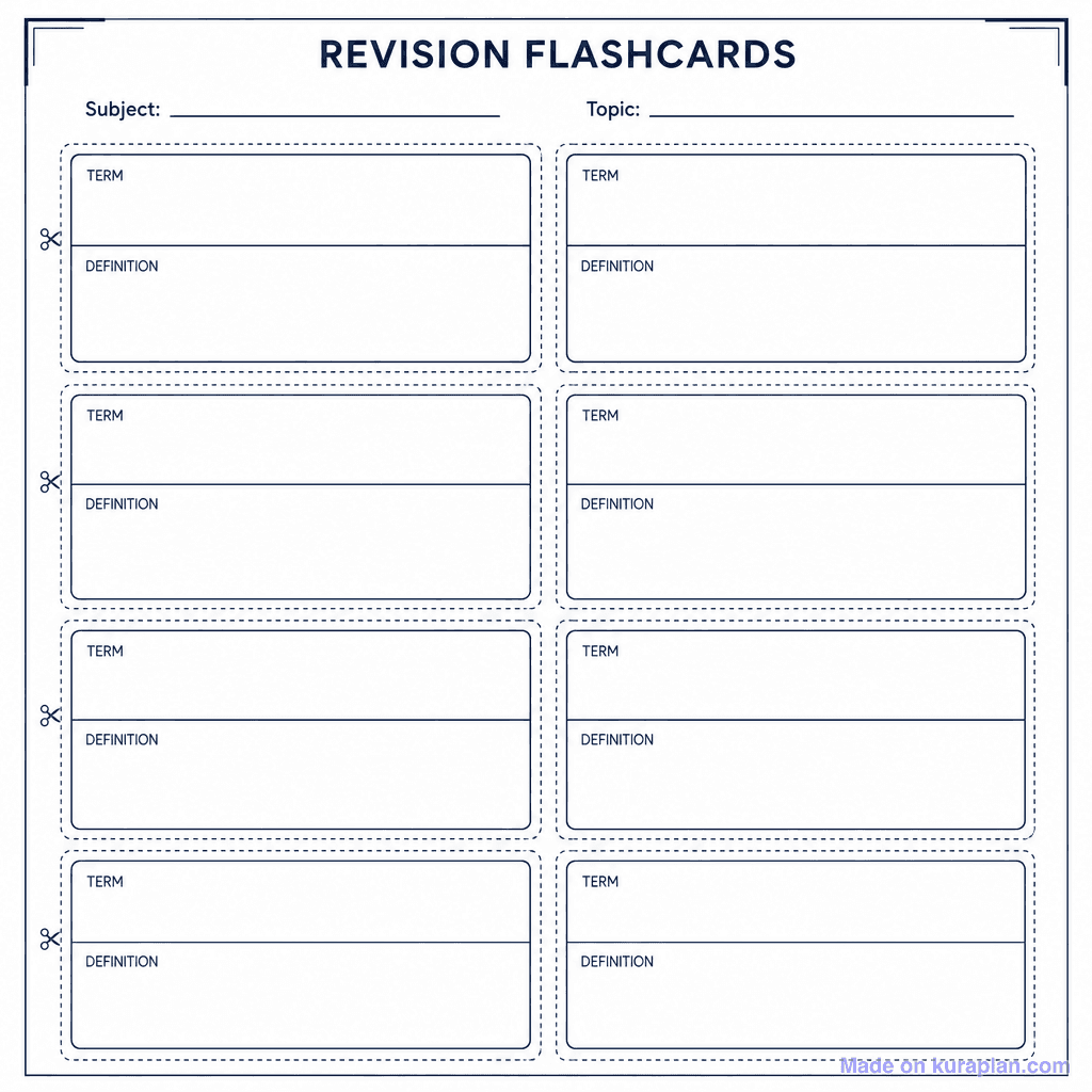 Flashcard Maker (Blank)