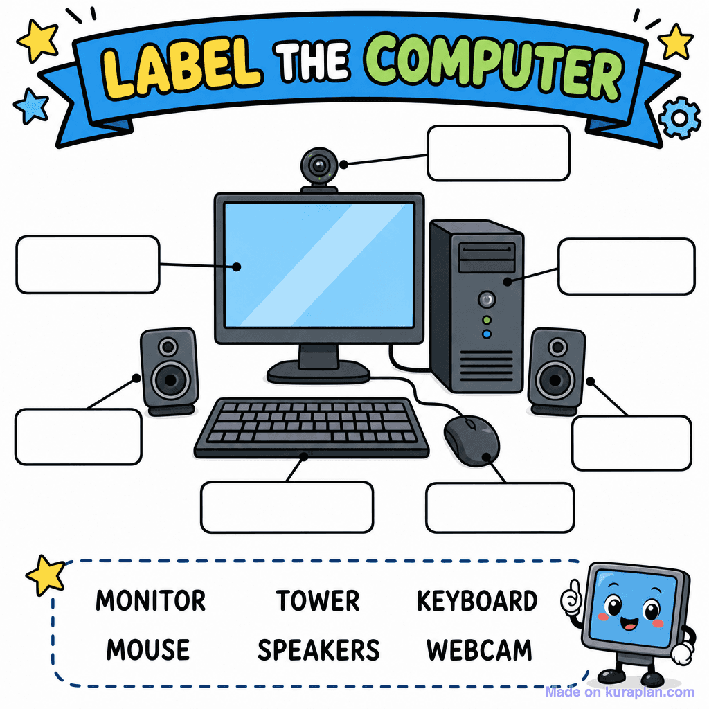Computer Parts Label