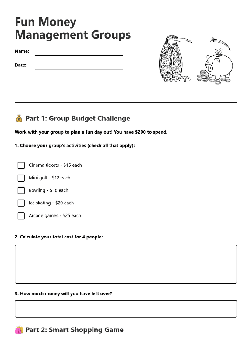 Fun Money Management Groups