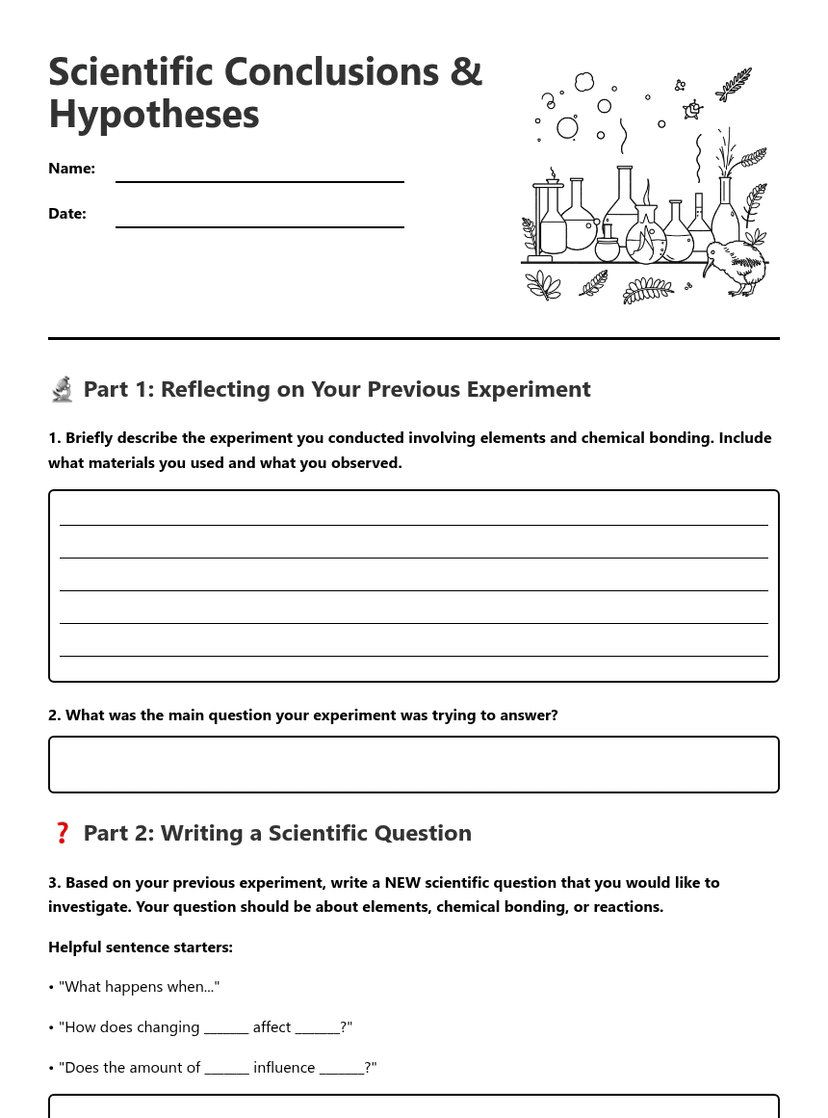 Scientific Conclusions & Hypotheses