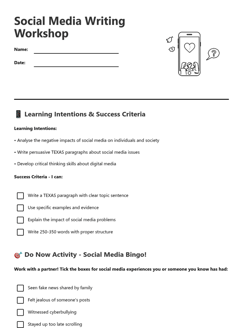 Social Media Writing Workshop