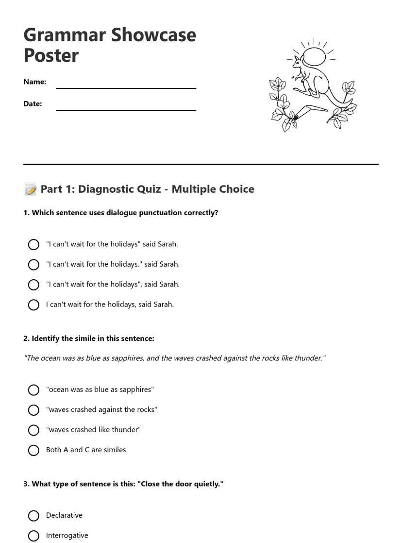 Grammar Showcase Poster