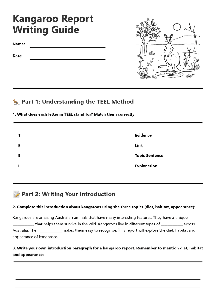 Kangaroo Report Writing Guide