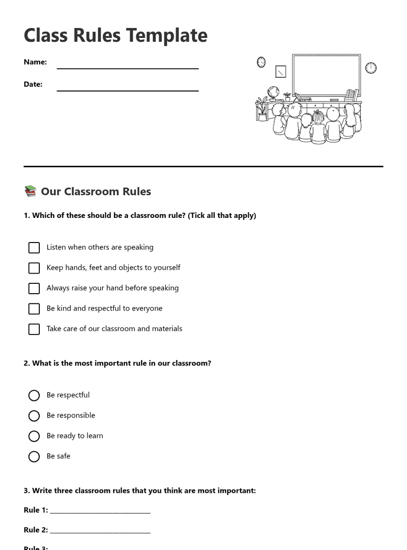Class Rules Template