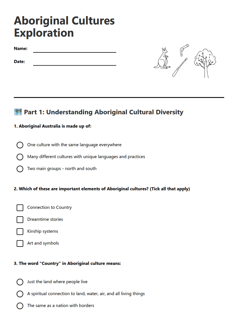 Aboriginal Cultures Exploration