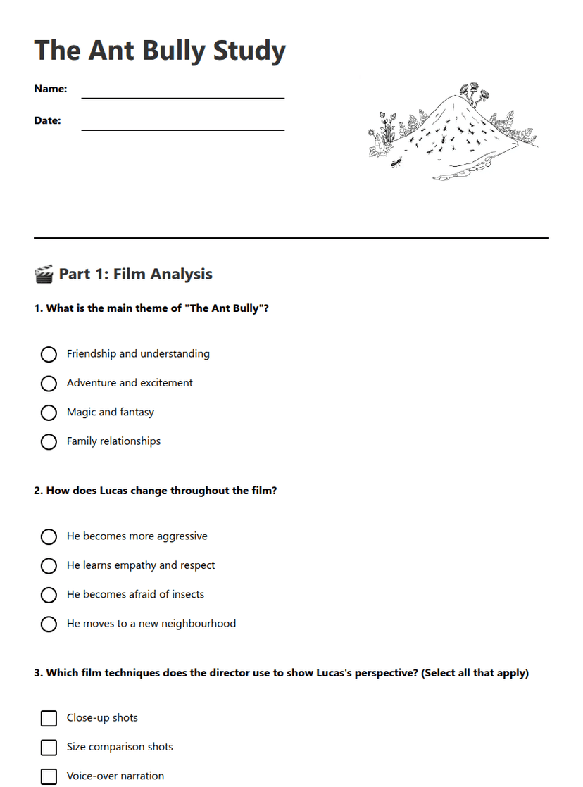 The Ant Bully Study